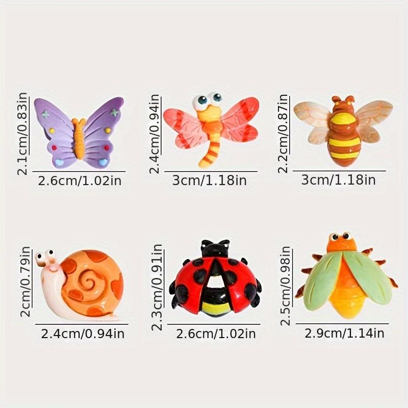 

Набор из 6 мини-магнитов на холодильник в виде имитации насекомых, милые магниты на холодильник, подходят для домашних кухонных холодильников, шкафов и посудомоечных машин 6Pcs