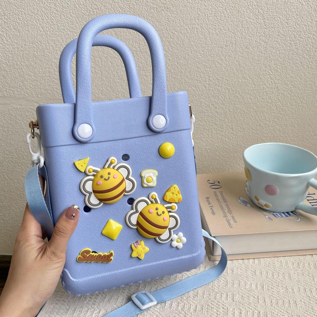 Women's 2024 EVA Portable Commuter Handbag - Small Square Storage Hole Bag