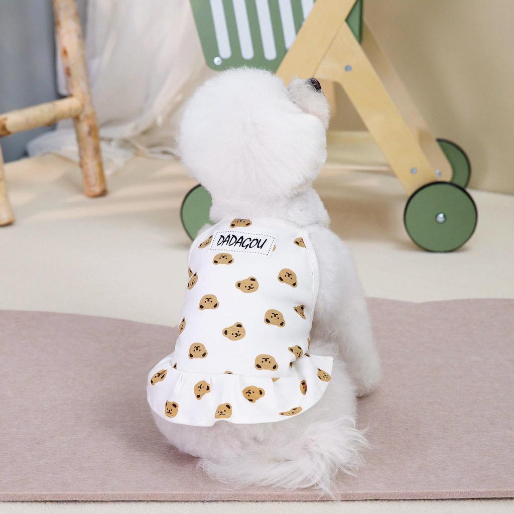 Spring/Summer Pet Couple Clothes: Camisole & Skirt for Dogs and Cats