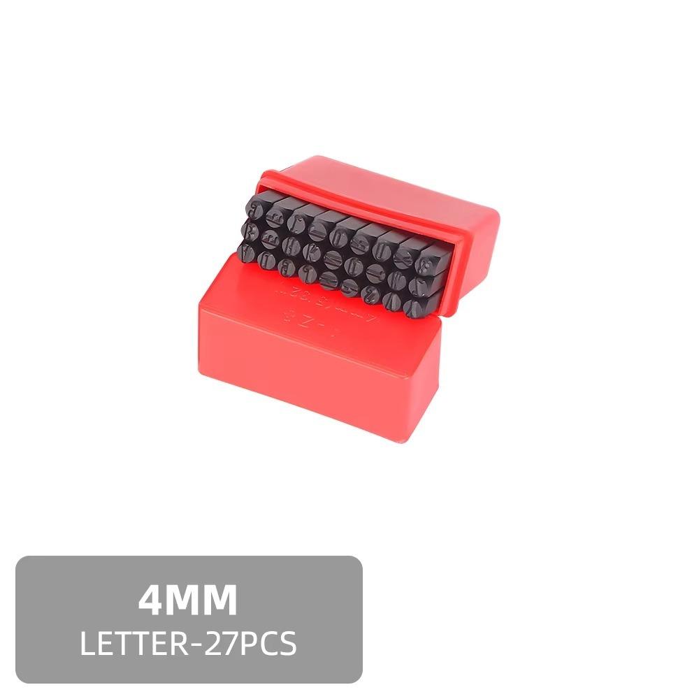 3-12.5 mm Digital Letter Stamp With Plastic Case Letter Stamp Punch Tools Leather Steel Punch
