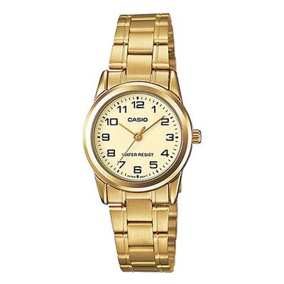 Dámské hodinky s kovovým páskem LTP-V001G-9B