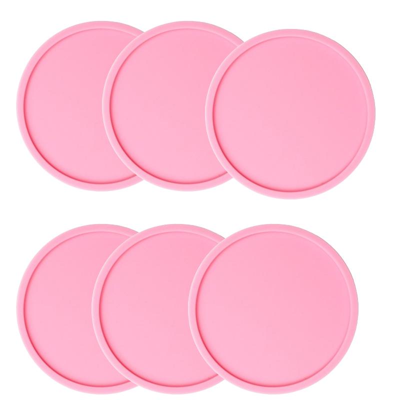 Set 6 Bucăți Suporturi de Pahar din Silicon pentru Băuturi Antiderapante Durabile Reutilizabile Set Suporturi de Pahar Antiderapante Suporturi de Pahar din Silicon