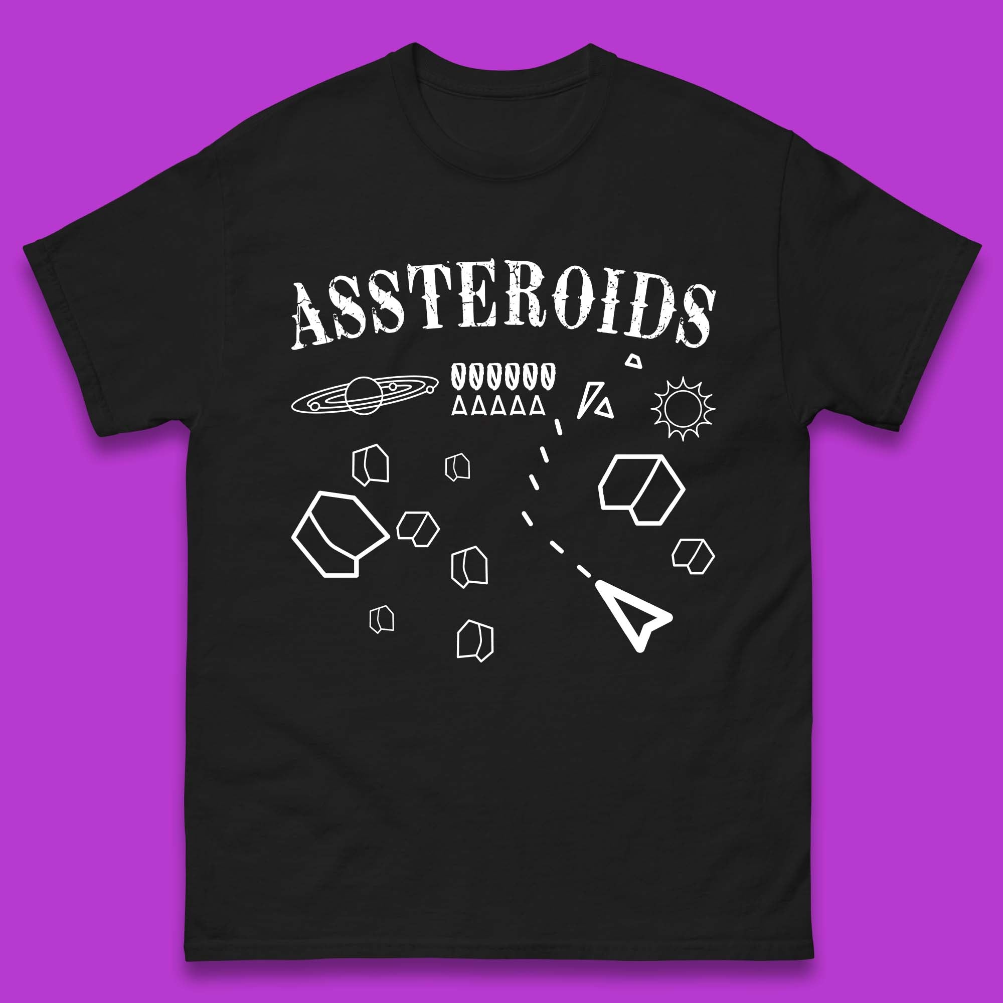 Assteroids Video Game Mens T-Shirt Womens Tops Tees S