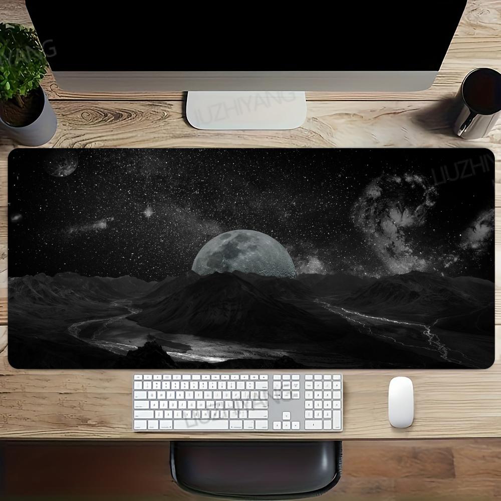 Moon LandscapeMouse Pad Computer Accessories Office Game Table Mats Rubber Antislip Gaming Keyboard Mousepads Desk Pads X