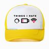 Things I Hate I Need WIFI Computer Geek Gaming Gamer Baseball Cap Unisex Casual Streetwear Adjustable Mesh Trucker Hat