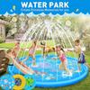 170CM Kinder Paddelmatte Aufblasbares Wasserdüsen Schwimmbecken Sommer Strand Outdoor Spiele Spielzeug Rasen Schwimmbecken Matte Kinder Spielzeug