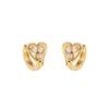 Exquisite Japanese-Style Heart Ear Cuff: Two-Way Wear, Versatile, High-End Fashion Earrings
