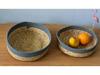 Round Woven Water Hyacinth Basket - Home Snack and Sundries Organizer