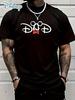Disney Co Branded Letter Printed Tshirt 2026 Mens and Womens Summer New Harajuku Oversized Loose Casual Short Sleeved Top