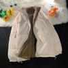 Manteau en laine d'agneau réversible en velours côtelé pour femme, veste ample et épaisse en velours