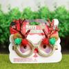 Handmade Christmas Glasses Frame Cartoon Elk Antlers Glasses Frame  New Year Dress Up