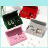 Elegant Jewelry Storage Box With Plush Velvet Material For Rings And Pendants