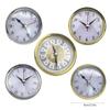 3-1/8Inch(80mm) Clock Insert Roman Numeral Round Watch Insert Gold/Silver Trim Perfect for Decorating and Gifting