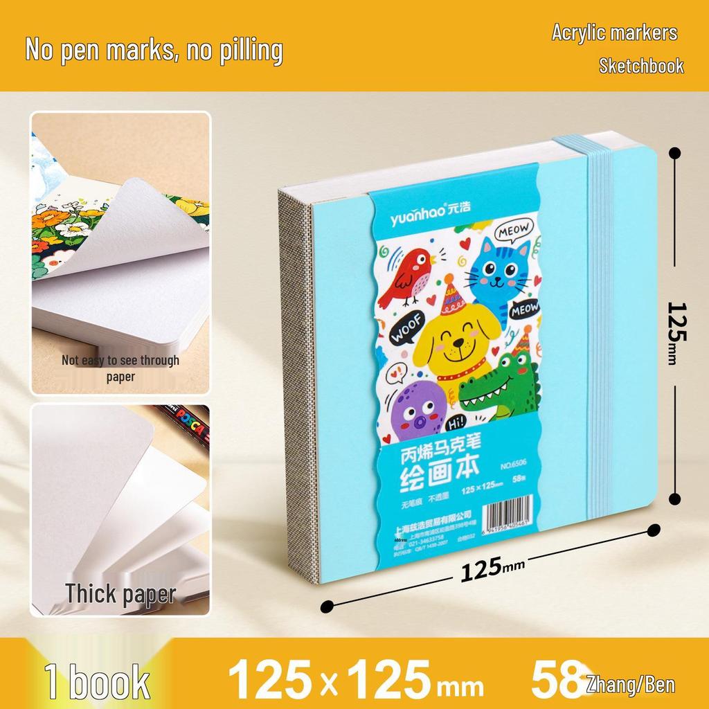 Mini Portable Sketchbook: Compact Journal for Travel, Stamping, Painting, and Doodling