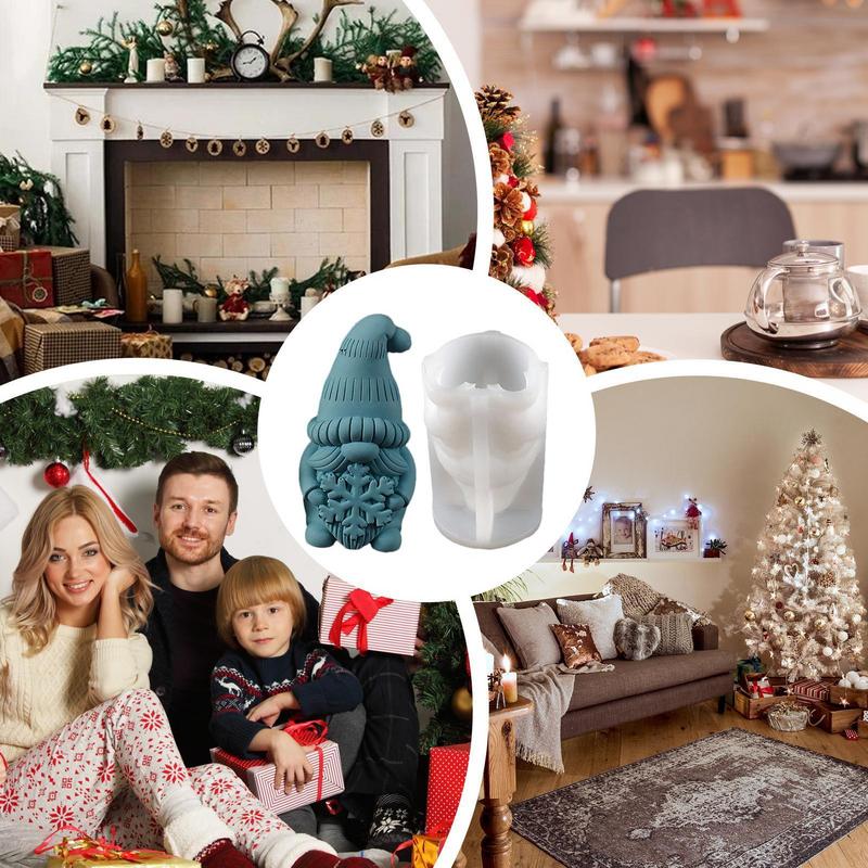 Gnome Mold | Dwarf Candle Making Mould | Valentine's Day Candle Mold for Candle Making 3D Silicone Mold for Resin Plaster