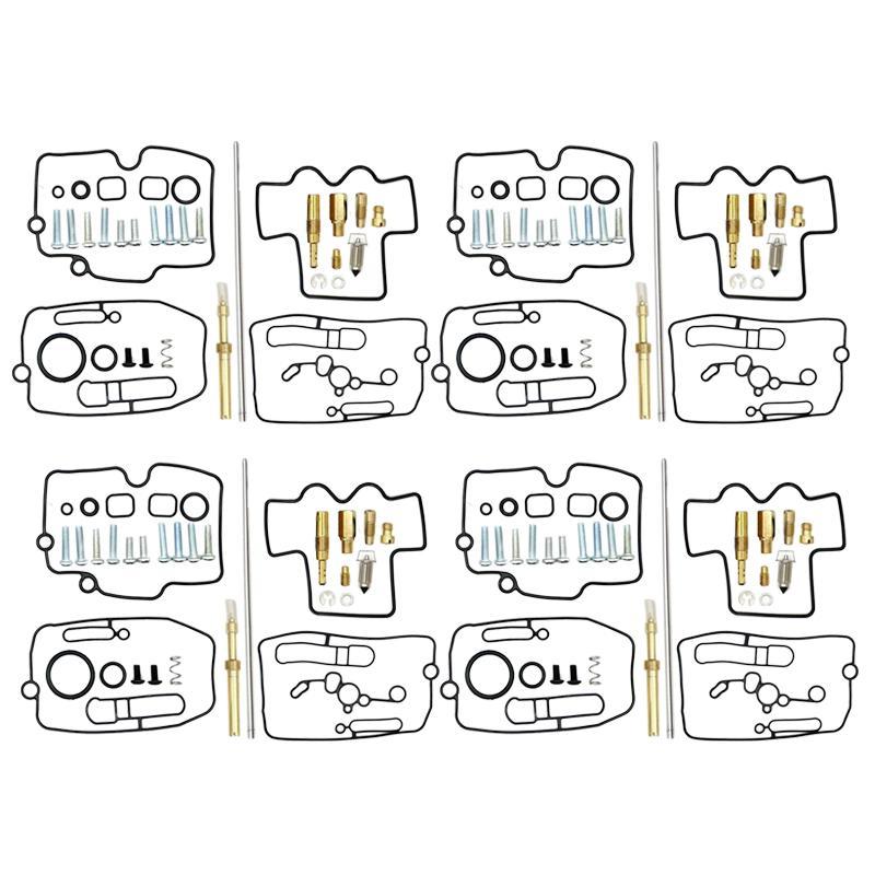 4 Sets Carburetor Carb Rebuild Repair Kits Fit for Yamaha YZ250F YZ450F 2003 2004 2005 2006 2007 2008 2009