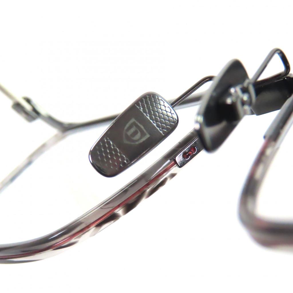Makellose DITA Brille SCHEMA-ONE Marmor Quadratisch Wellington Klar Grau Herren DTX106 Gebraucht