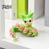 Portable Stress Relief Gadgets 3D Printed Articulated Dragon Fidget Toy, Cute Ornaments, Desk Trendy Room Decor Ornaments Toy for Adults, Fantasy