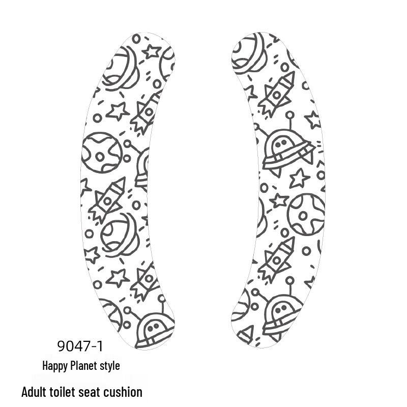 Children's Cartoon Self-Adhesive Washable Toilet Seat Cushion Pad