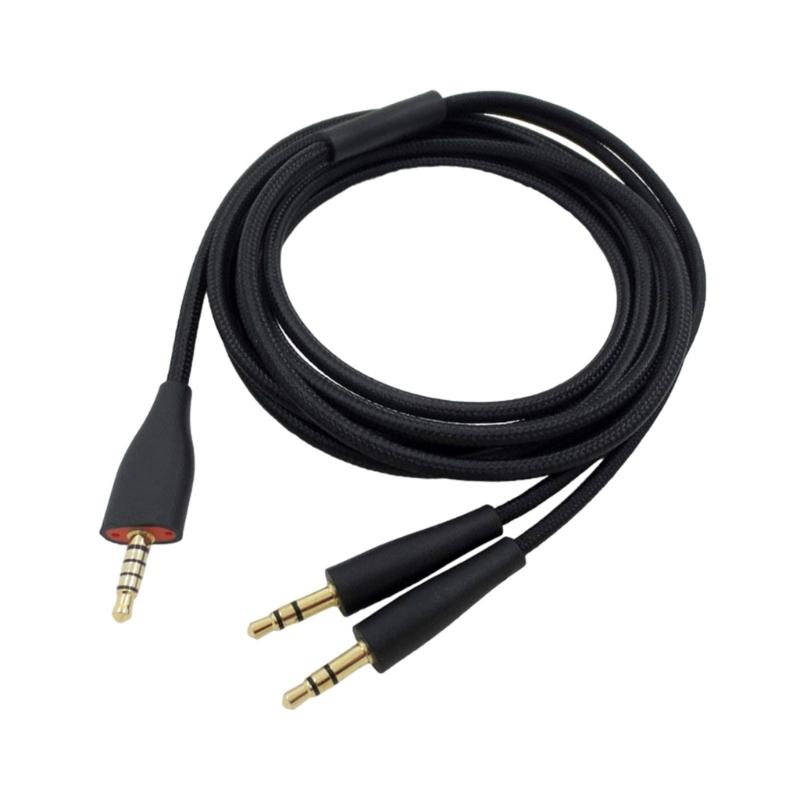 

Durability Nylon Wovens Headphone Cord for MMX100 Headphone Cable Easy Installation 3.5mm Replacement Wire