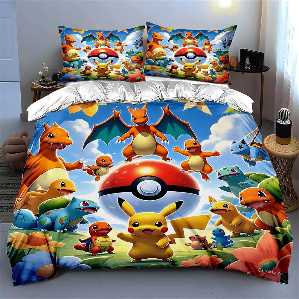 Colorful Cartoon Characters. Bedding Duvet Cover Sets Duvet Covers Pillowcases Gifts (1 * Duvet Cover 2 * Pillowcases, Without Duvet Insert)