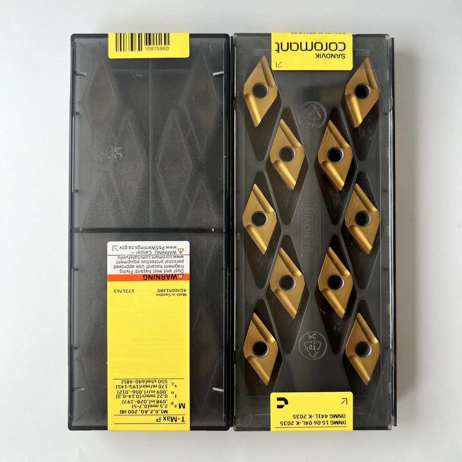 

SANDVIK / DNMG150604L-K 2035 / Industrial indexable Carbide Inserts 10 Pcs