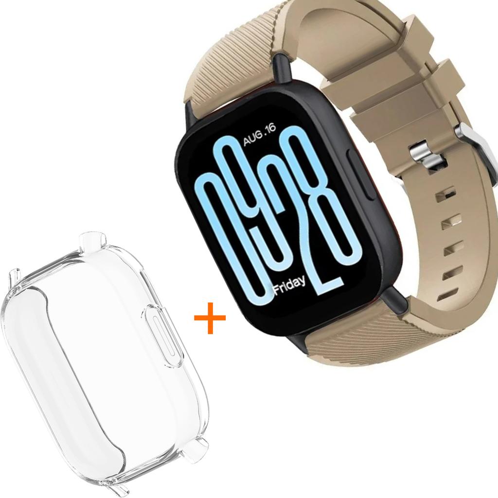 Silicone Strap With TPU Case For Xiaomi Redmi Watch 5 Active Lite Smart Watch Wrist Band And Case For Redmi Watch 5 Active Lite