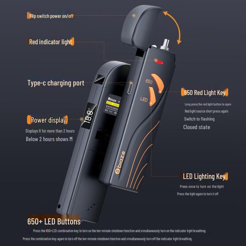 

BIAZE Mini Fiber Optic Visual Fault Locator