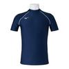 Mizuno Rash Guard for Fitness and Amazon Original Short Size Navy X XL School, Sleeve, N2JAB002, 14 White,