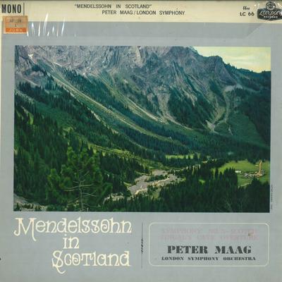 LP Record PETER MAAG, LONDON SYMPHONY ORCHEST - Mendelssohn In Scotland / Fingal's LC66 LONDON Japan Classical Used