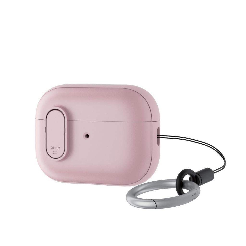 Elecom AirPods Pro 2 2nd Generation 2022 Case Hybrid Case with Carabiner Lock Function Shock Absorption TOUGH SLIM Lock Magsafe Charging Wireless