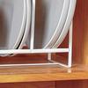 Kitchen Countertop Dish Storage Rack Heavy Duty Carbon Steel Plate Pan Pot Lid Drying Rack Multifunctional Vinyl Record Organizer Holder