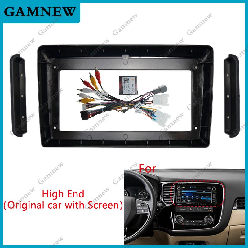 9 Inch Car Frame Fascia Adapter Canbus Box Decoder Android Radio Dash Fitting Panel Kit For Mitsubishi Outlander 2016 