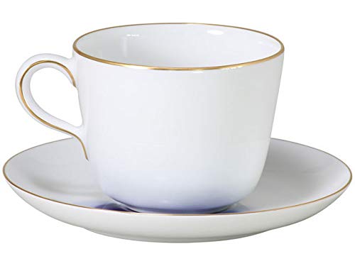 Okura Touen Washi Paper Wrapping: Blue Rose (8211) Morning Cup & Saucer Pair Set