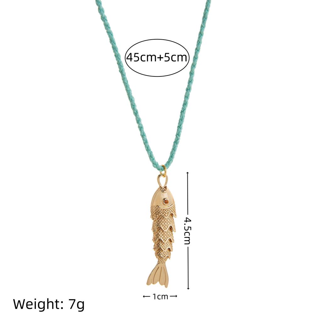 Vergoldete Fisch-Anhänger-Halskette für Damen, Kleinfisch mit Diamanten besetzt, Kreativer Tierschmuck, Modische Halskette Geschenk