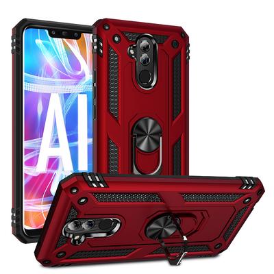 Stöttåligt skal för Huawei Mate 20 Lite Skalskydd Militär Armor Fallskyddande Ringhållare Magnetiskt Telefonskal Mate20 Lite