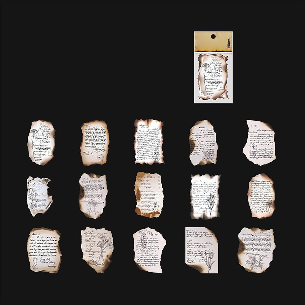 30PCS Vintage Paper Stickers Decorative Retro Old Journal Writing Stickers Scrapbooking Supplies for DIY Planner