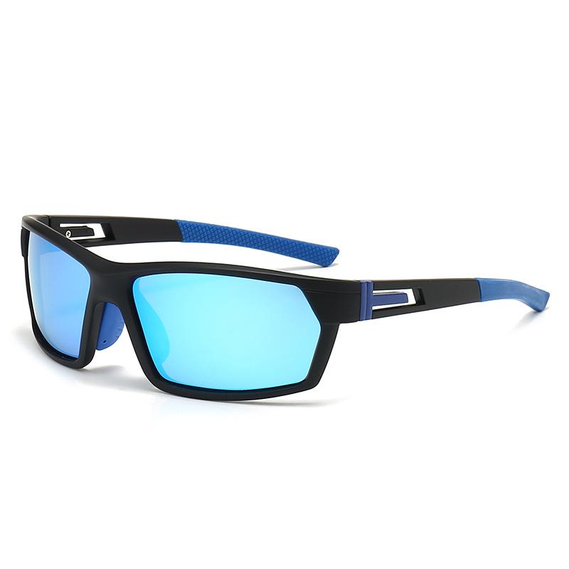 Fashion Men'S And Women'S Polarized Sunglasses, Colorful Square Rubber Foot Sunglasses, Outdoor Sports Cycling Glasses