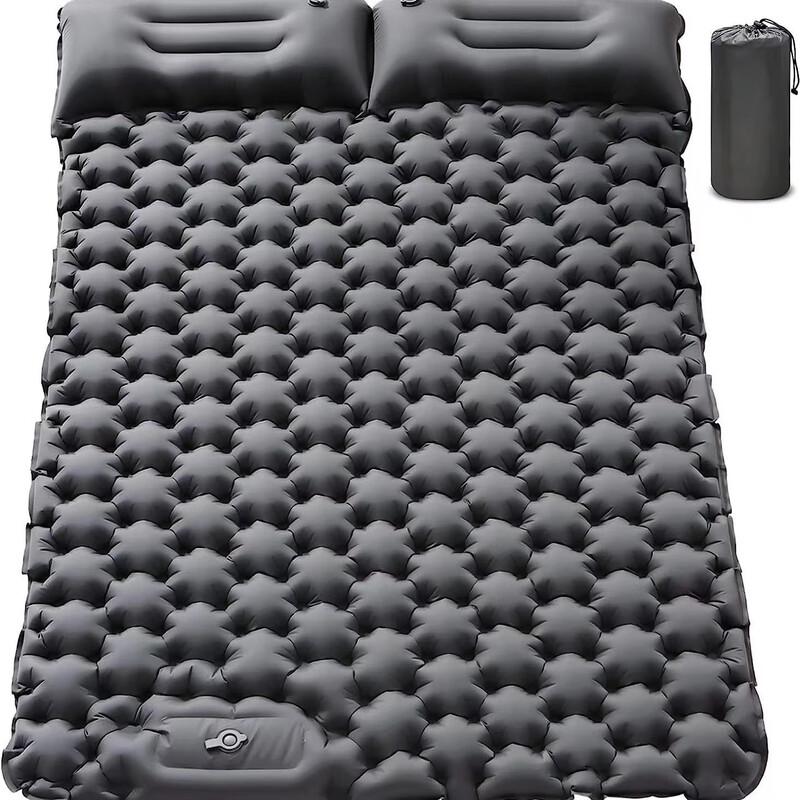 Ultralight Foot-Pump Double Inflatable Camping Sleeping Pad