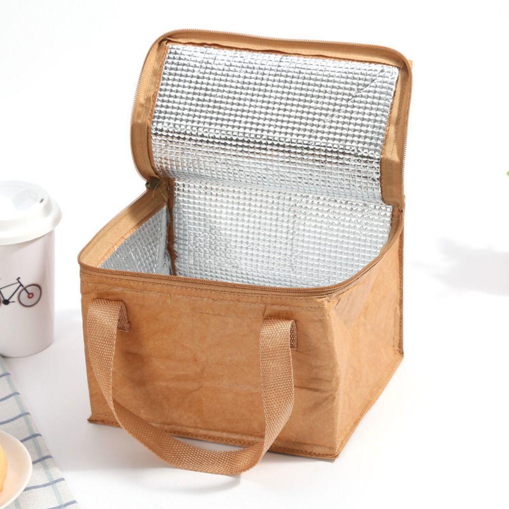 Package Reusable Food Hand Bags Tote Canvas Lunch Bag Waterproof Lunch Bag Kraft Paper Bags