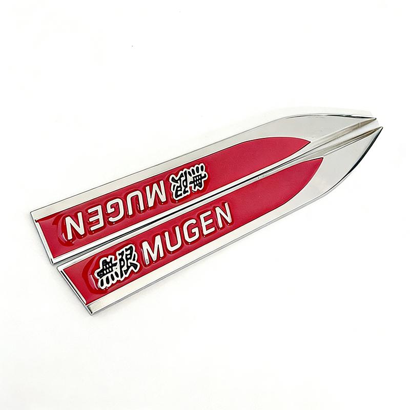 2Pcs Metal Stickers Car Body Decoration Stickers For Honda Civic FIT Accord Prelude CRV 5th Mugen CRZ CRX Jazz HRV Pilot Odyssey PH2 rlgc6