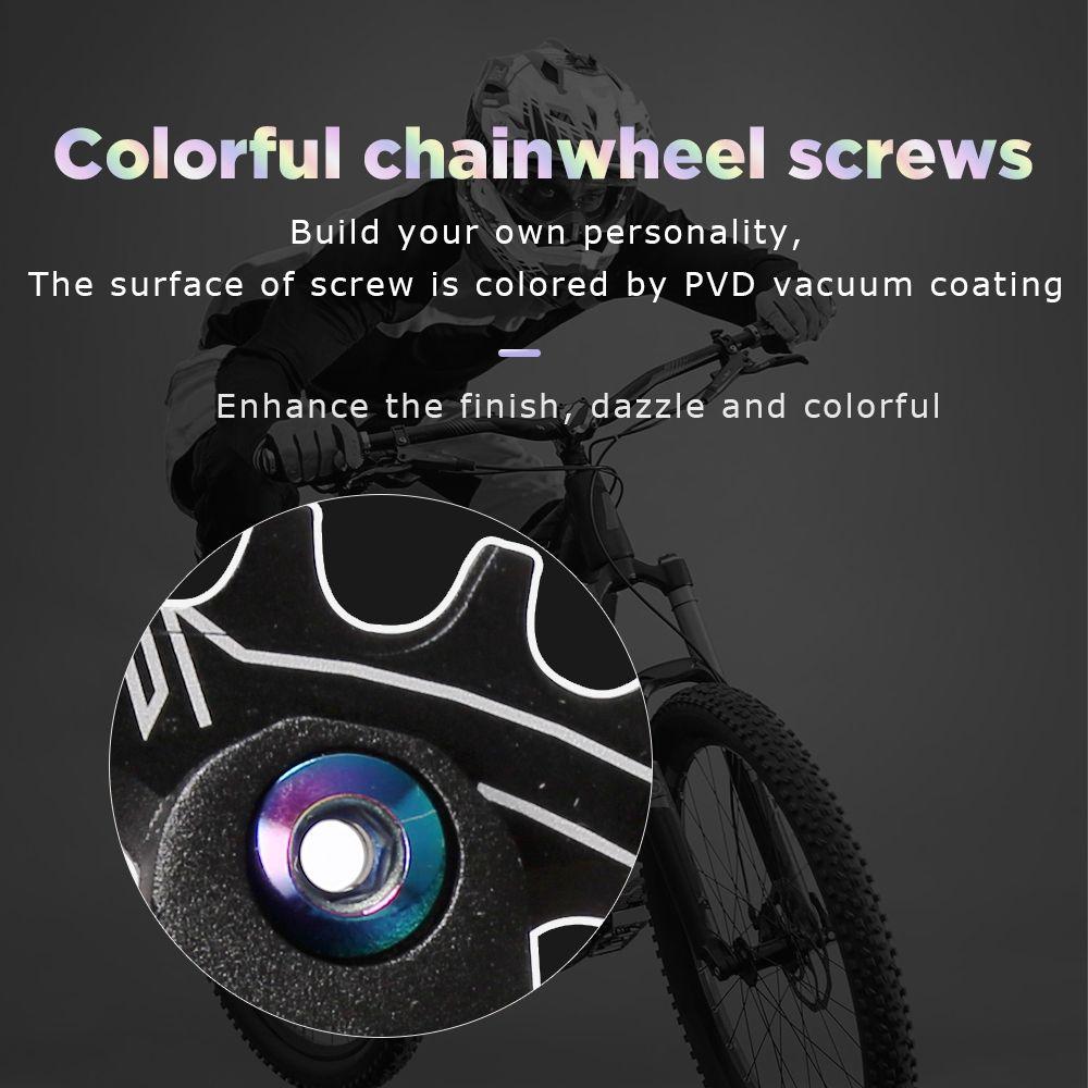 

Steel Dental Disc Nail Bike Chainwheel Screw Hexagonal Platter Screw Bicycle Chainring Bolt