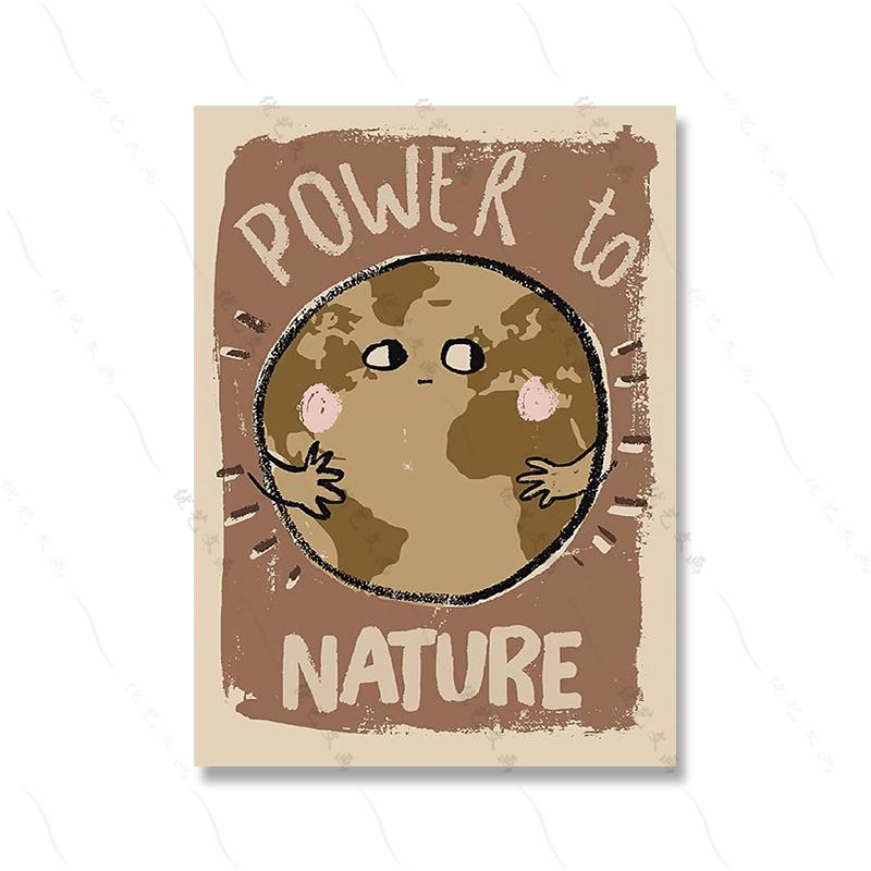 Funny Animal Rabbit Dove Cartoon Wall Art Canvas Painting Nordic Retro Nursery Decorate Poster Print Picture Kid Room Home Decor