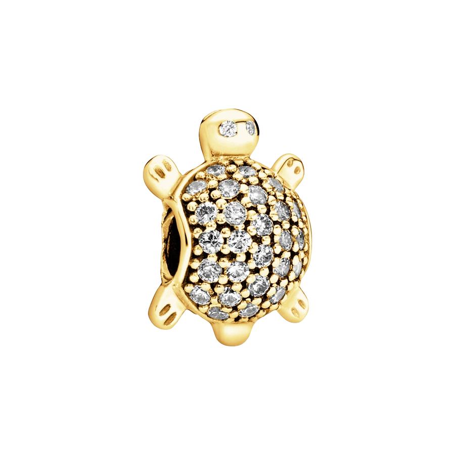 Nuevos Originales Brillantes Dorados Tortuga Serpiente Copo de Nieve Colgantes Charms Cuentas DIY Joyería para Mujer Regalo Cuentas Aptas para Pulseras