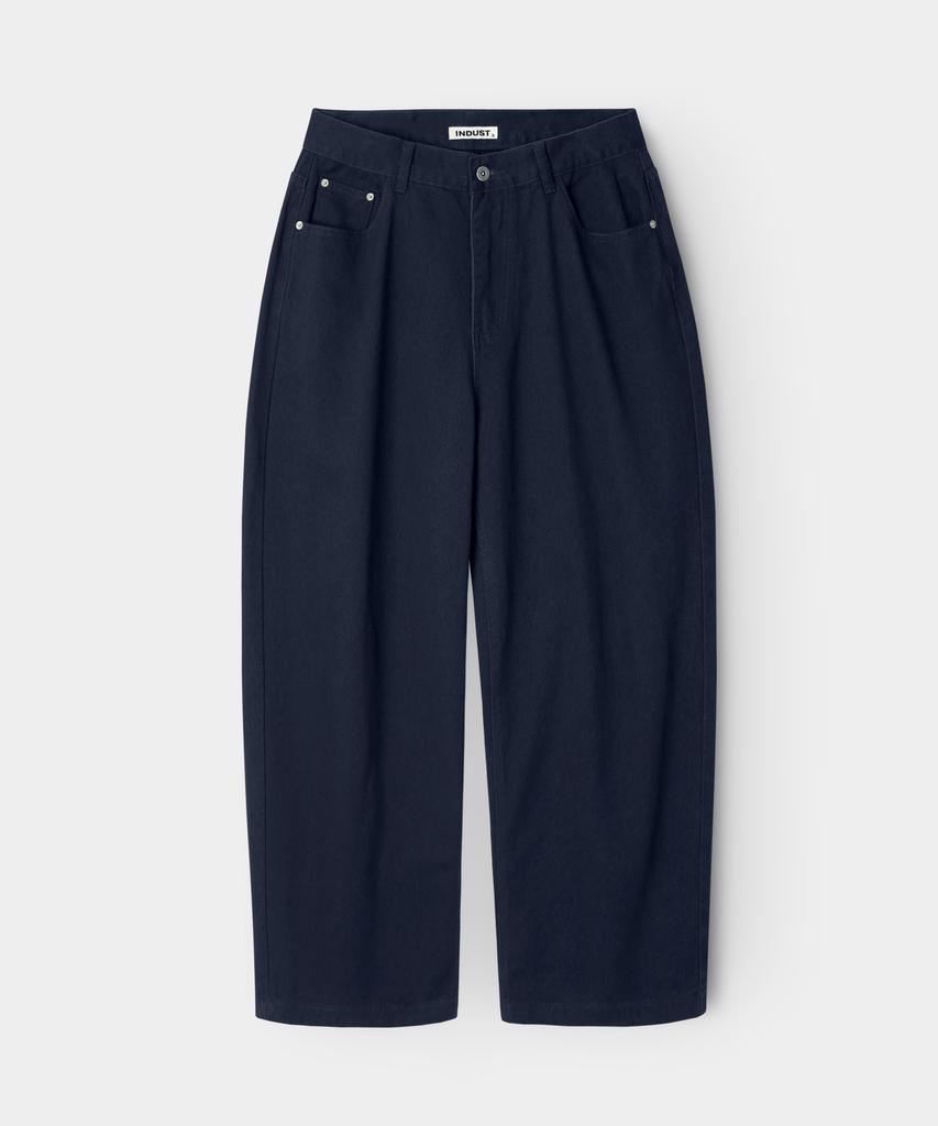 INDUST Barrel Fit Curved Wide Pants_Charcoal