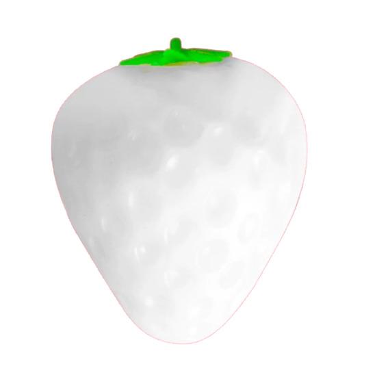 Photosensitive Color Changing Strawberry Toy Simulated White to Red Strawberry Squeeze Fidget Toy