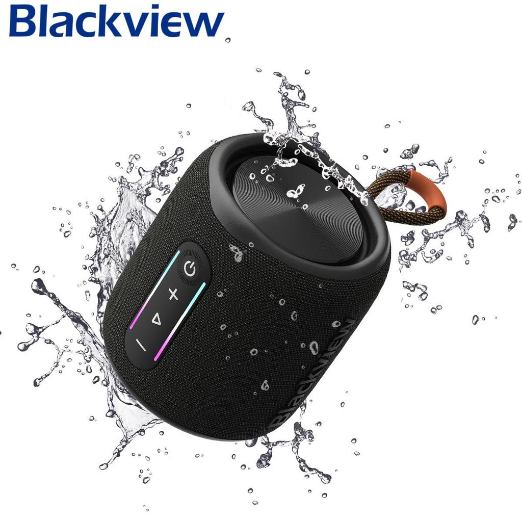 Blackview AuraBass 2 Bluetooth Speaker, 10W Loudness, IPX7 Waterproof, 7H Playtime, RGB Lights