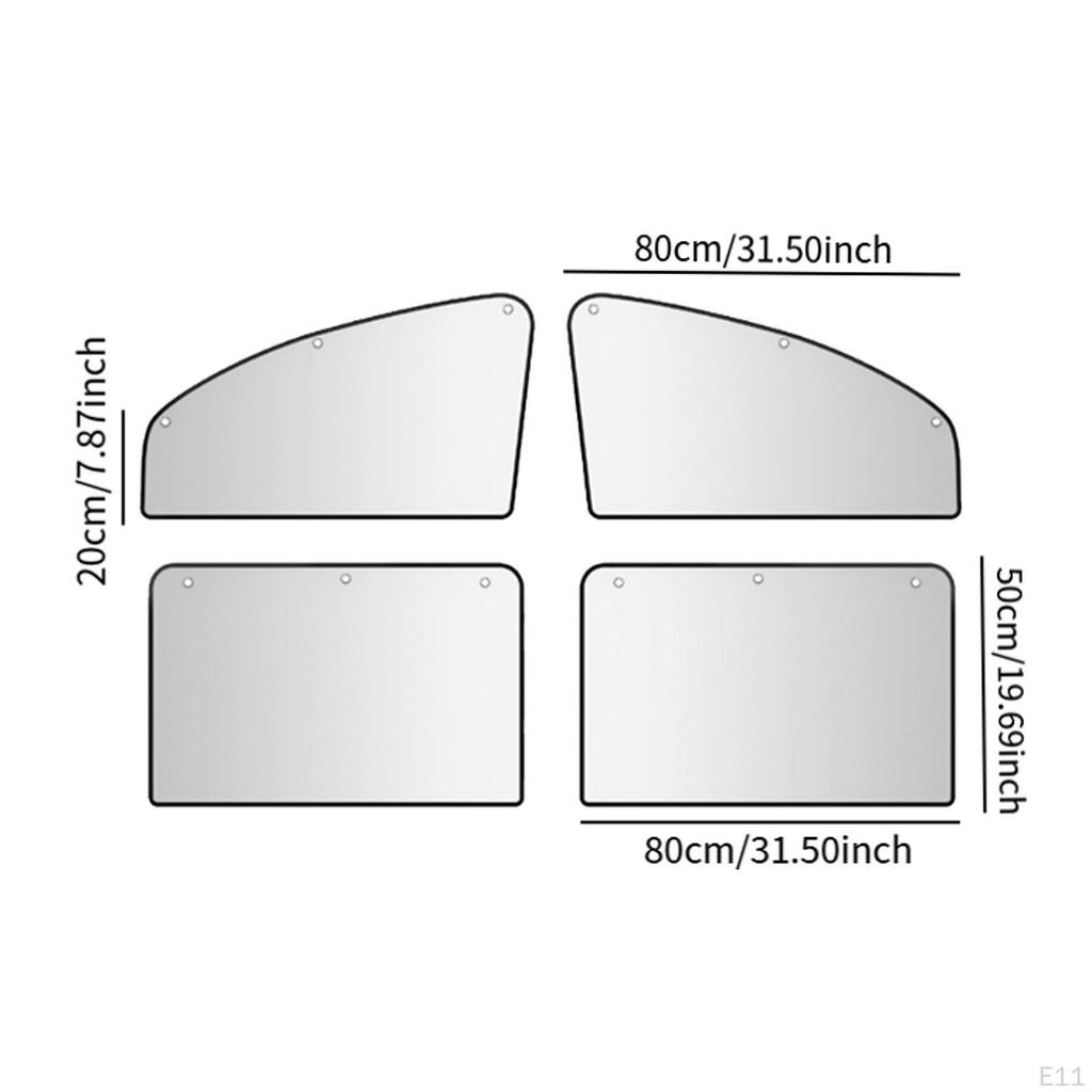 Auto Fensterschutz Sichtschutz Dekor Blendschutz Schutz Mehrzweck Saugnapf Installation