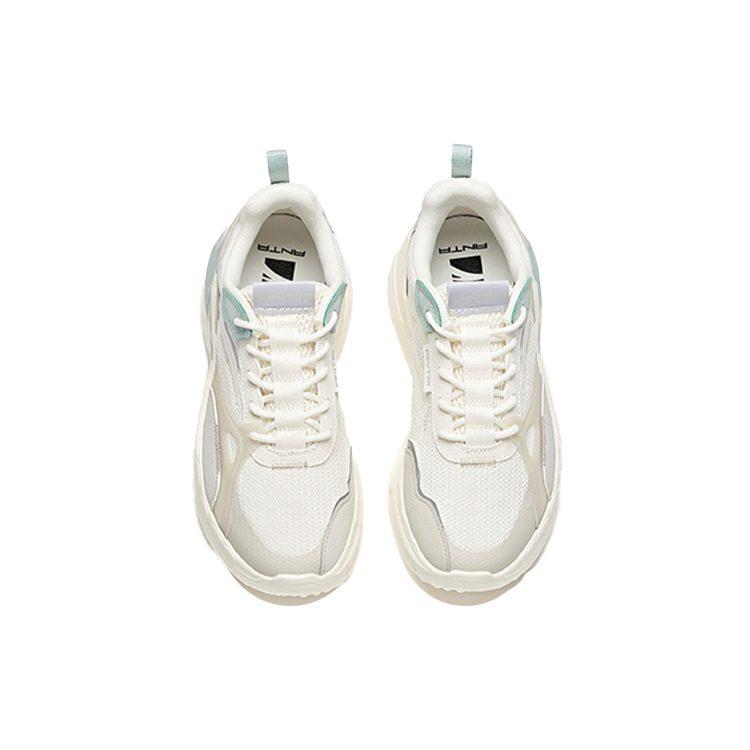 Anta Life Collection MIX Fission Anti Slip Wear Resistant Low Top Sports Casual Shoes Women's White Gray Purple 122118812-2