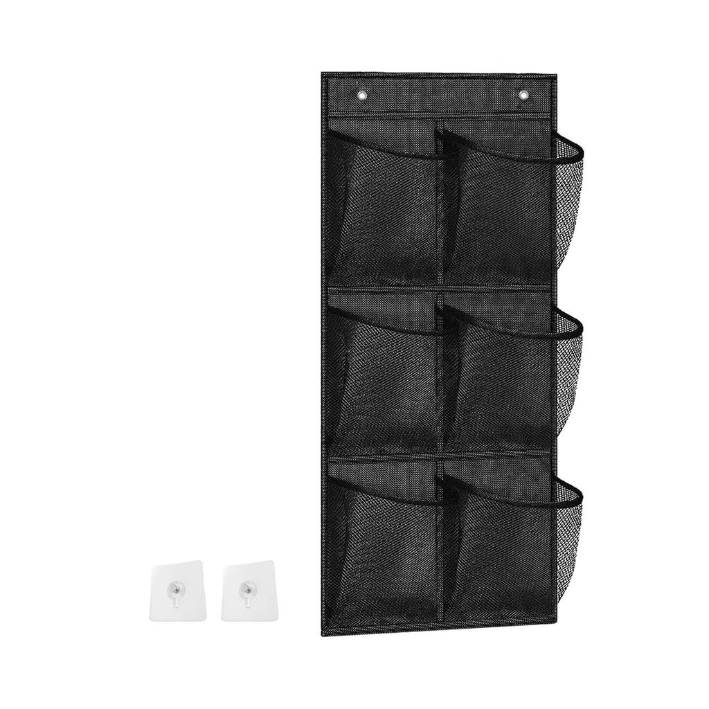 Space Saving 6 Compartment Bag Efficient Bathroom Storage With 6 Pocket Nonwoven Fabric Hanging Organizers